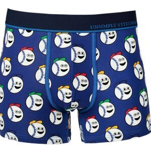 Unsimply Stitched BASEBALL Boxer Brief, Blue, Size XL, NWT
